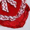 День святого Валентина Наряд для крыльца Гусь Костюм с оборками в форме сердца Шляпа с бантом Одежда для лужайки Гусь Подходит для 23-дюймовой статуи гуся для декора сада и патио