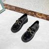 Повседневные ретро-лоферы с пряжкой, круглая носовая часть, мягкая кожа, мягкая подошва, маленькие кожаные туфли, модные универсальные мягкие туфли