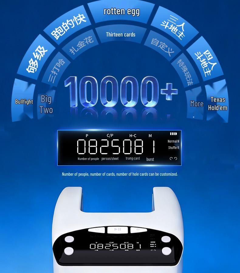 Menglong Automatic Card & Shampoo Dispenser for Dou Dizhu, Guandan, Texas Hold'em, Three Kingdoms, Baccarat & Poker Games