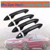4Pcs Door Handle Carbon Fiber Shell Fit For 2013-2017 Honda Accord 3.5L V6