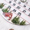 Рождественский венок Адвент Деревянный календарь 2024 Дней до Рождества Дверная приветственная табличка Обратный отсчет Украшение Настенный подвесной номер Дата Знак