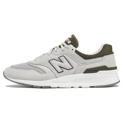 NB 997H Модные Удобные Ретро Минималистичные Тканевые Синтетическая Кожа Кроссовки Унисекс Низкие Повседневные для Бега Серый Зеленый CM997HQL