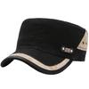 Flat Sun CZA478 [White Fang] Hat, Cap, Cap, Military, Casual, Protection, Outdoor, Men's, (Black)