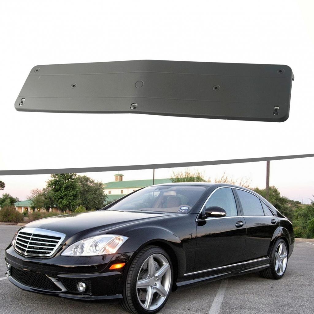 Bumper License Plate Black Bracket For Mercedes S-CLASS W221