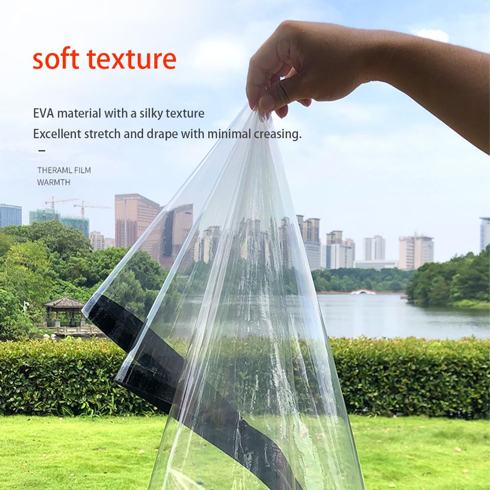 Clear Winter Window Thickened Plastic Windproof Warm Anti Cold Curtain Thermal Insulated for Bedroom