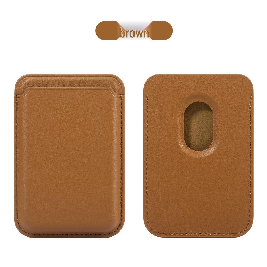 Кожаный картхолдер MagSafe для iPhone 17/16/15 - Прочный магнитный чехол