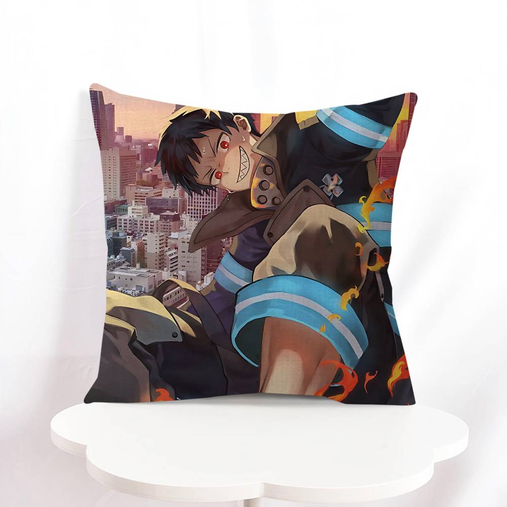 S-Shinra Kusakabe Stitch Lucky Dragon Pillow Cover Sofa Cushion Cover Home Room Decoration Children Gift