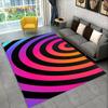 3D коврик с иллюзией вихря, абстрактный геометрический оптический ковер, ковер для гостиной, спальни, дивана, коврик для двери, декор, нескользящий напольный коврик