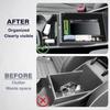 Center Console Organizer For Kia Sportage NQ5 Hybrid 2023 2024 with Electronic Transmission ONLY Armrest Storage Box Middle Tray