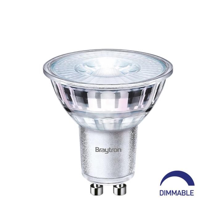 GU10 5.5W LED Bulb (EQ. 50W) 4000K 38° Dimmable