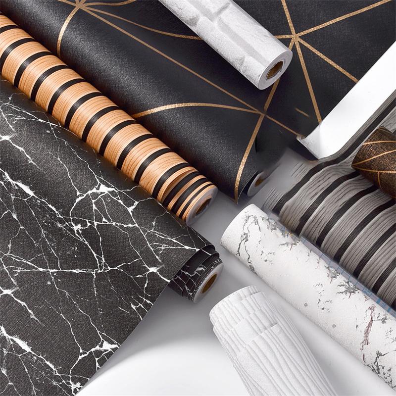 3D Геометрическая решетка Кирпич Мрамор Водонепроницаемые самоклеящиеся обои Домашний фон Декор для дома Наклейка на стену