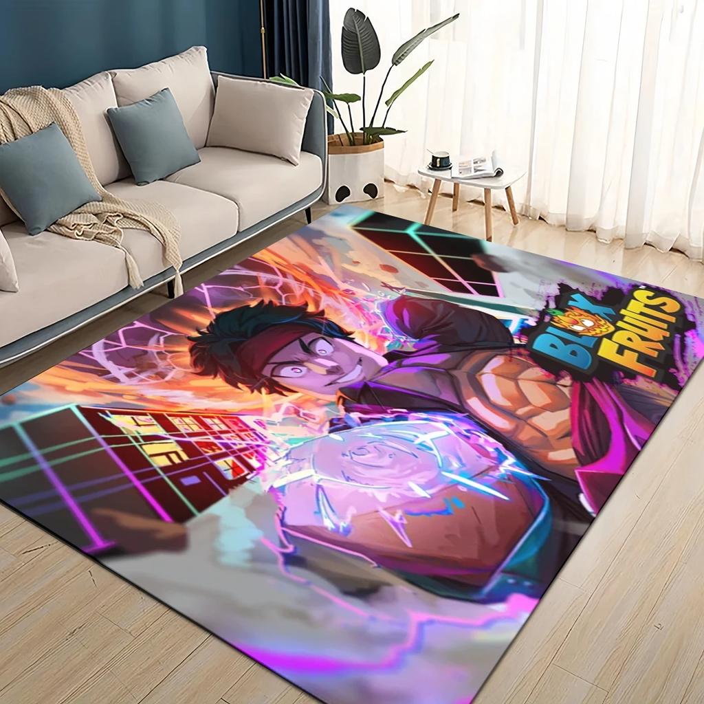 27 Style New B-Blox Fruit Cartoon Carpet Rug for Living Room Bedroom Home Sofa Decoration,Kids Play Non-slip Floor Mat