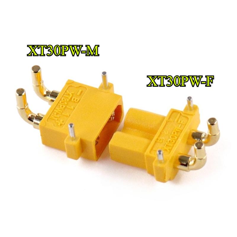 XT30PW Плата управления двигателем ESC Разъем Папа Мама Позолоченный XT30 Улучшенный Угловой Разъем для Аккумулятора Зарядного Устройства Модели RC