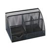 For School Supplies Stationery & Office Makeup Storage Box Steel Mesh Desk Organizer 6-Compartment Pencil Pen Holder