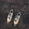 Owl Cat's Eye Gemstone Retro Women's Fashion Versatile High-end Earrings