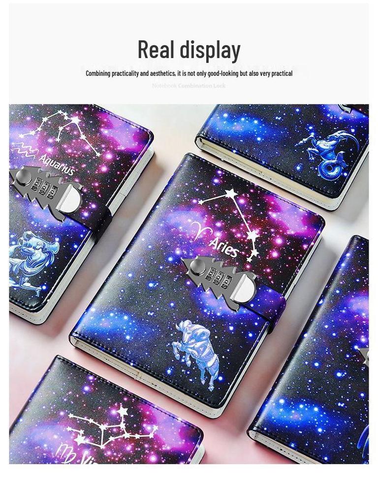 Минималистичный блокнот для паролей «Двенадцать созвездий» - Многофункциональный подарок для бизнеса и офиса