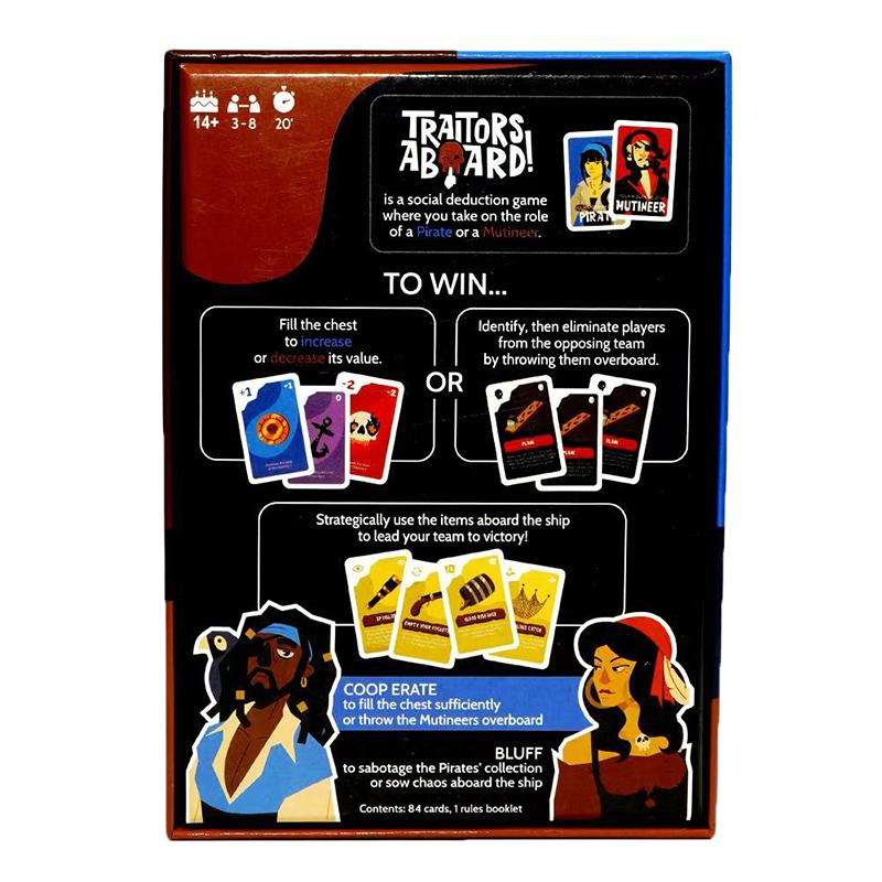 Family Card Game Traitors Aboard Award Winning Secret Identity Party Game Fun Strategy And Betrayal