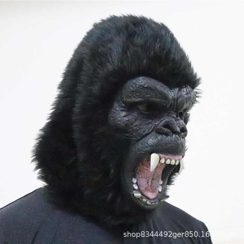 Halloween Monster Mask Adult Size Latex Horror Cosplay King Of Monsters Dinosaur Gorilla Animal