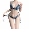 На Сексуальный Джинсовый Горячий Бикини Ночной клуб [Мысли Ветер] Женская Купальник, Нижнее белье, Шорты, Брюки, Комплект, Выступление, Бар, (L)