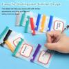 7 PCS Reusable Pill Pouches Color-Coded Secure Zip Portable Transparent Medicine Organizer for Travel and Daily Use