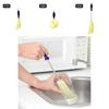 Plastic Cup Brush With Extended Bent Handle For Cleaning Bottles And Glasses