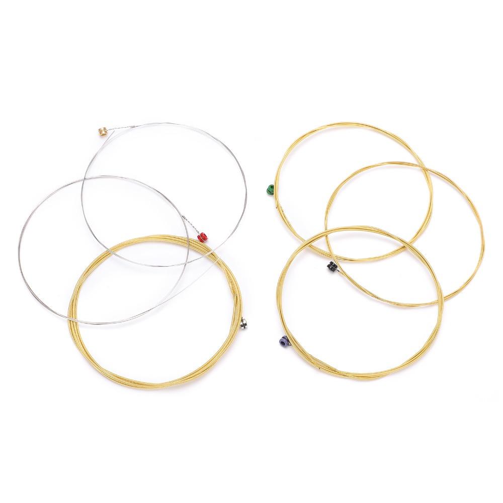 2Sets For 6 Strings Acoustic Guitar Strings Golden And Silver Guitar Strings For Acoustic Guitar