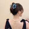 Cloth Simulation Flower Hair Claw Mesh Flower Claw Clip Fashion Rose Shark Clip  Summer