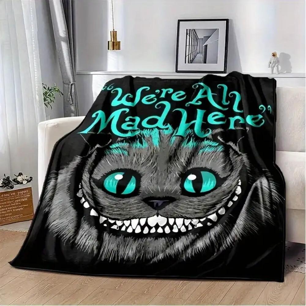 Flannel Fleece Blanket Cover Flannel New 2024 Halloween Bed Sheet Blanket Home Sofa
