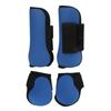 4Pcs Horse Leg Boots Set PU Horse Front and Rear Leg Brace Guards with Cushioning Inner Pad for