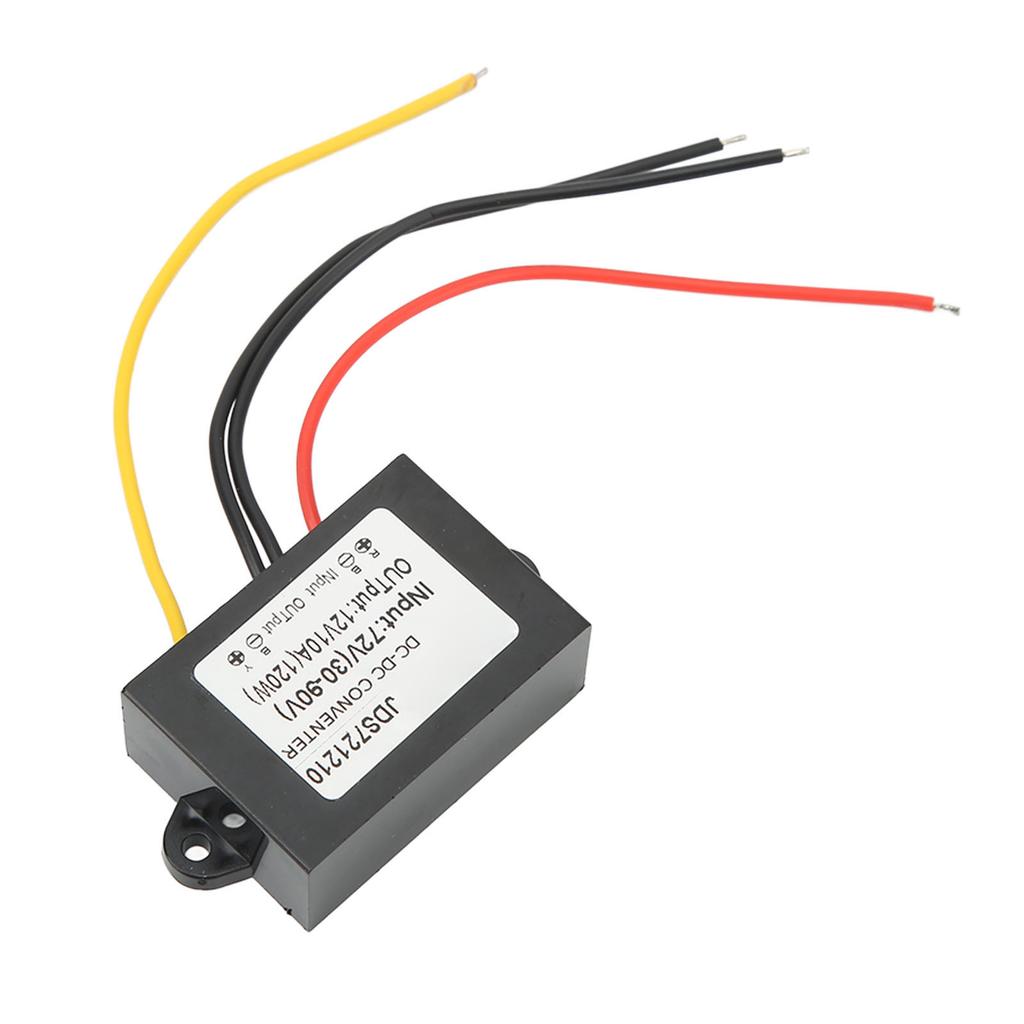 Понижающий преобразователь IP67 Водонепроницаемый DC 72V в DC 12V 10A Модуль преобразователя напряжения для транспортного средства