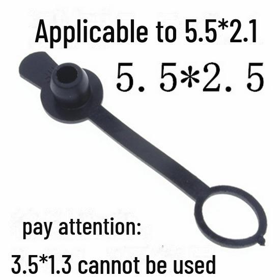 DC-022B Copper DC Power Socket 5.5x2.1/5.5x2.5mm with Nut, 2 Pins