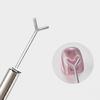 Heart Magnet Set Nail Art Tool with Y-Shaped Guide for DIY Manicure Professional Magnetic Rods for Heart-Shaped Patterns