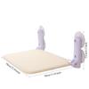 Cat Window Perch Set (1pc Cat Mat And 4pcs Strong Suction Cups), Foldable Window Sill, with Sturdy Metal Frame, Wireless Window Sill Cat Resting Seat