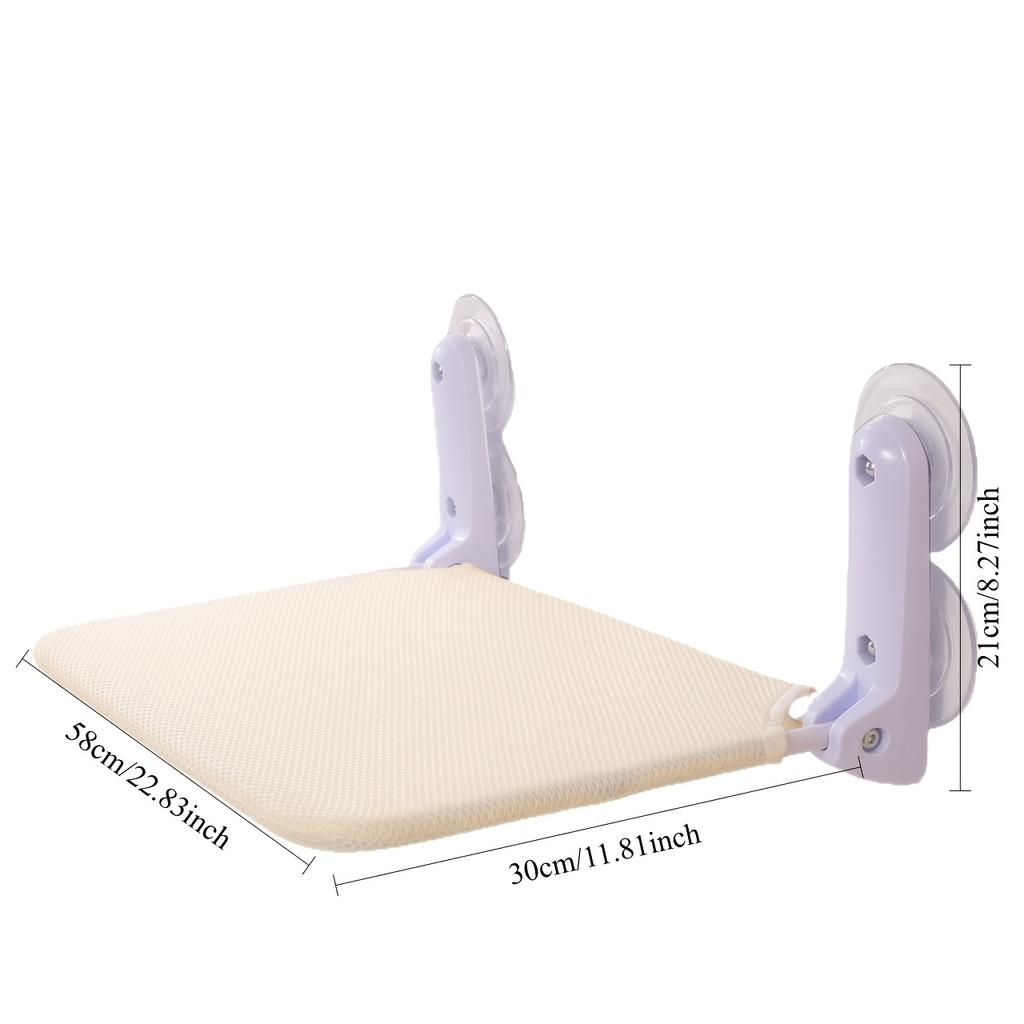 Cat Window Perch Set (1pc Cat Mat And 4pcs Strong Suction Cups), Foldable Window Sill, with Sturdy Metal Frame, Wireless Window Sill Cat Resting Seat