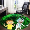 1pc Rick and Morty Office Round Area Rug, Indoor Mat Suitable For Office,Bedroom Living Room Home Decor, Room Deco a0926081