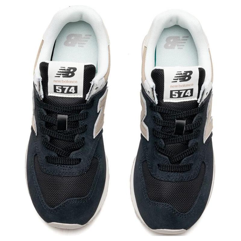 New Balance 574 Черные кроссовки из кости слона женские WL574DK2