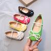 Kid Shoes Girl Shallow Patent Leather Princess Shoe Spring Autumn Leather Shoe Bow Mary Jane Shoes Soft Soled Casual Single Shoe