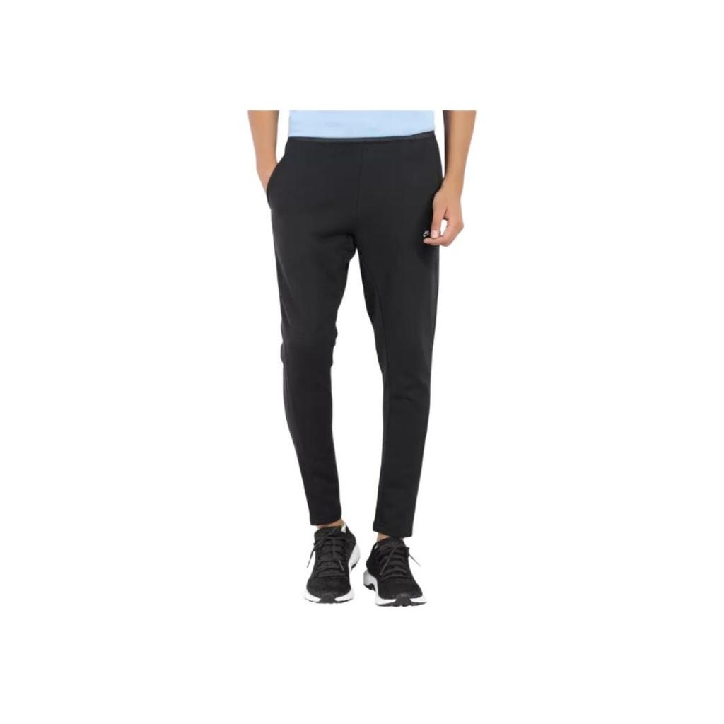 Nike Logo Print Fitted Knit Sports Pants Men Bottoms Black 805169-010