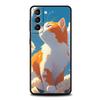 Милый Чехол-Котик для Samsung Galaxy S24 S23 S22 S20 S21 FE Ultra S10 S10E S9 S8 Plus 5G Силиконовый Чехол для Телефона Ударопрочный Capas Сумки