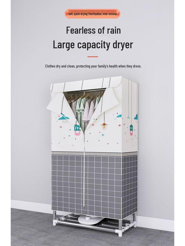 Утолщенный стальной каркас с тканевыми стенками, гардероб для спальни или общежития, зимний стиль