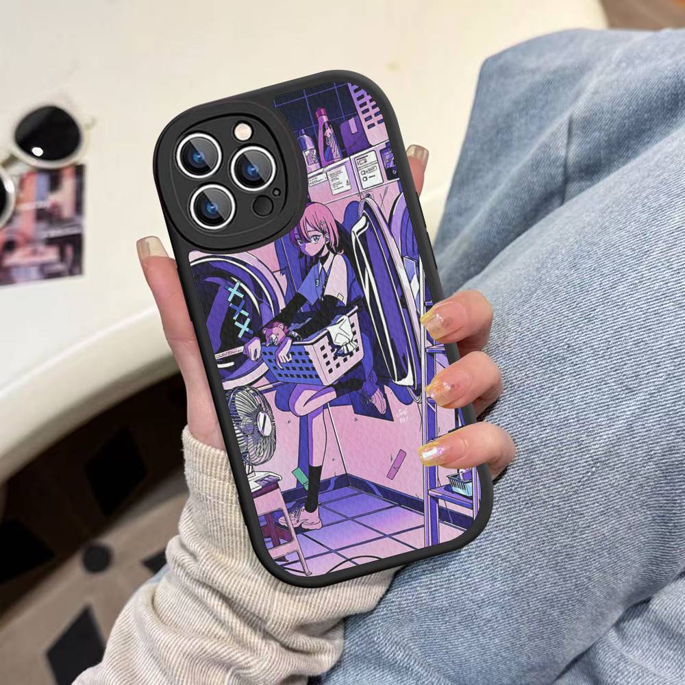 Zutomayo Аниме-певец Для IPhone 16 15 14 13 12 11 Pro Max Plus Кожаный Чехол для Телефона