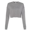 Bella + Canvas Womens/Ladies Fleece Crew Neck Crop Top