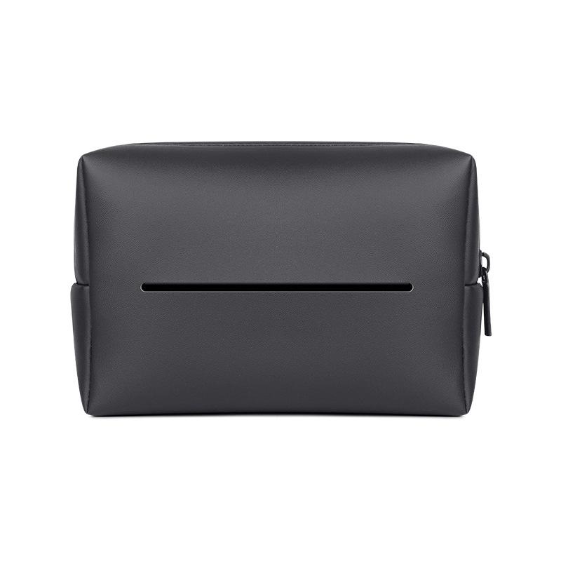 Регулируемый подлокотник из искусственной кожи для автомобиля, держатель для салфеток на заднем сиденье, застежка-молния, легкий доступ и установка в автомобиле