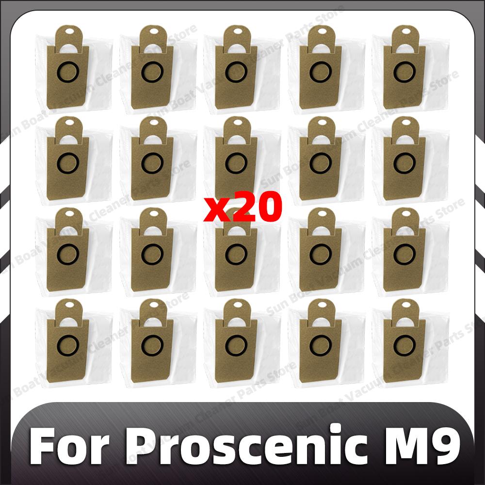 Совместимо для Proscenic M9 Запасные основные и боковые щетки HEPA-фильтр Моющая насадка Мешок для пыли Запасные части