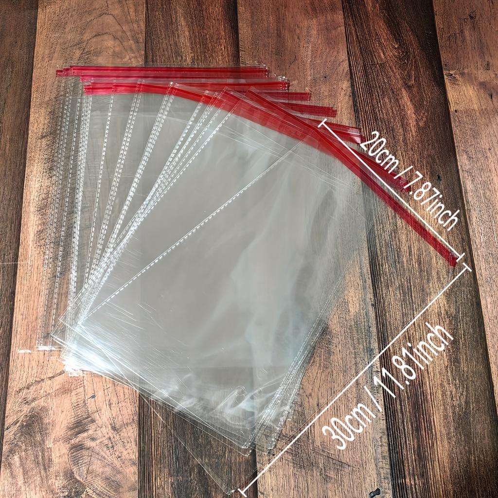 100 шт. самозапечатывающихся целлофановых пакетов, многоразовые целлофановые пакеты для упаковки одежды, товаров общего назначения, ювелирных изделий и многого другого в нескольких упаковках