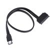 Power Esata Usb 2.0 5V 12V Combo To 2.5'' 3.5'' 22Pin Sata Hdd Adapter Cable