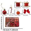 24Pcs/set Glitter Christmas Ball Ornament Set Colorful Christmas Hanging Ornaments  New Year Party
