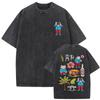 Rapper Bad Bunny Vintage Washed Tshirt Debi Tirar Mas Fotos DTMF World Tour  T Shirts Men Women Fashion Hip Hop Tshirts
