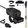Powersports Battery Chargers Motor USB Fast Charger USB Type C PD & Quick Charger 3.0 Motorcycle USB Charger Motorcycle