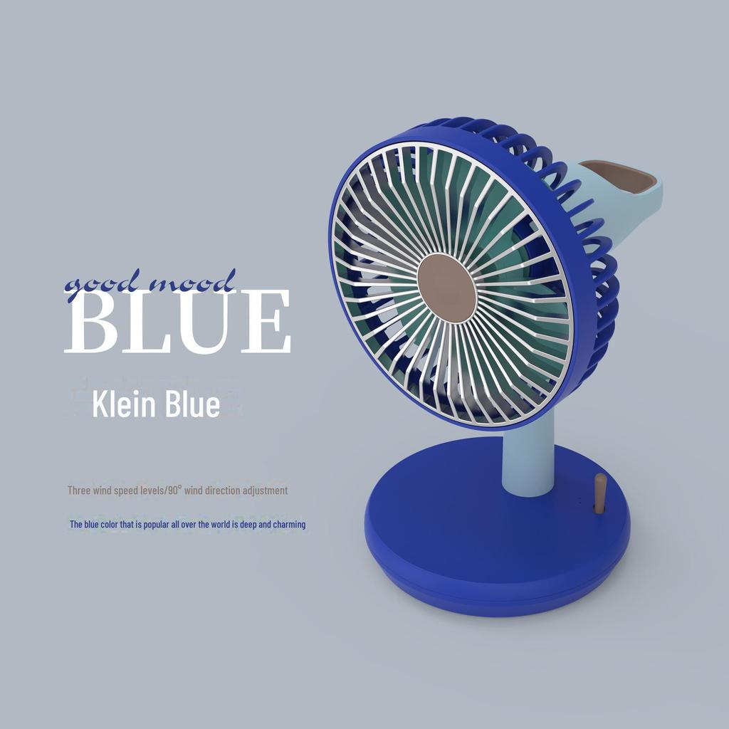 Стильный компактный настольный вентилятор 2022 года с зарядкой через USB и тремя скоростями вращения